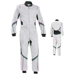 White Karting Driver Racewear SpeedX Gear