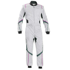 White Karting Driver Racewear SpeedX Gear