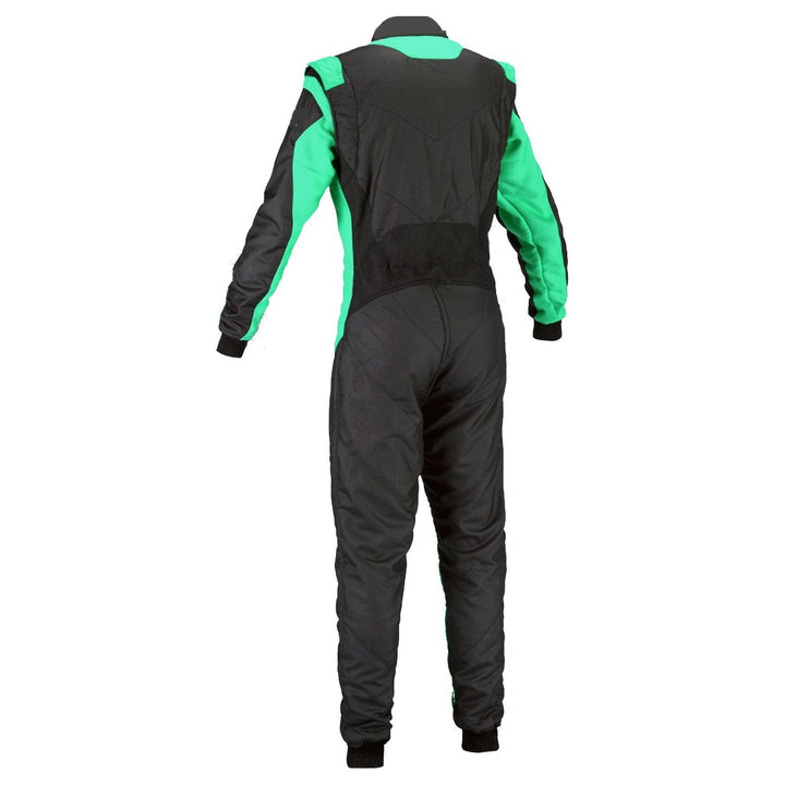 Black & Green Go Kart Racing Suit - Best Race Wear