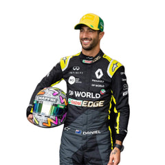 Daniel Ricciardo 2020 F1 racing suit close up– vibrant and energetic design with race-specific details-Bestracewear