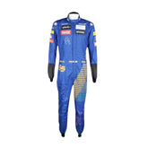 2020 Carlos Sainz F1 Racing Suit from bestracewear front view showcasing vibrant orange and blue design