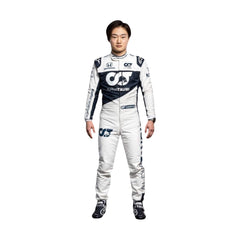 Yuki Tsunoda 2021 rookie season F1 racing suit – front view with sleek design at bestracewear