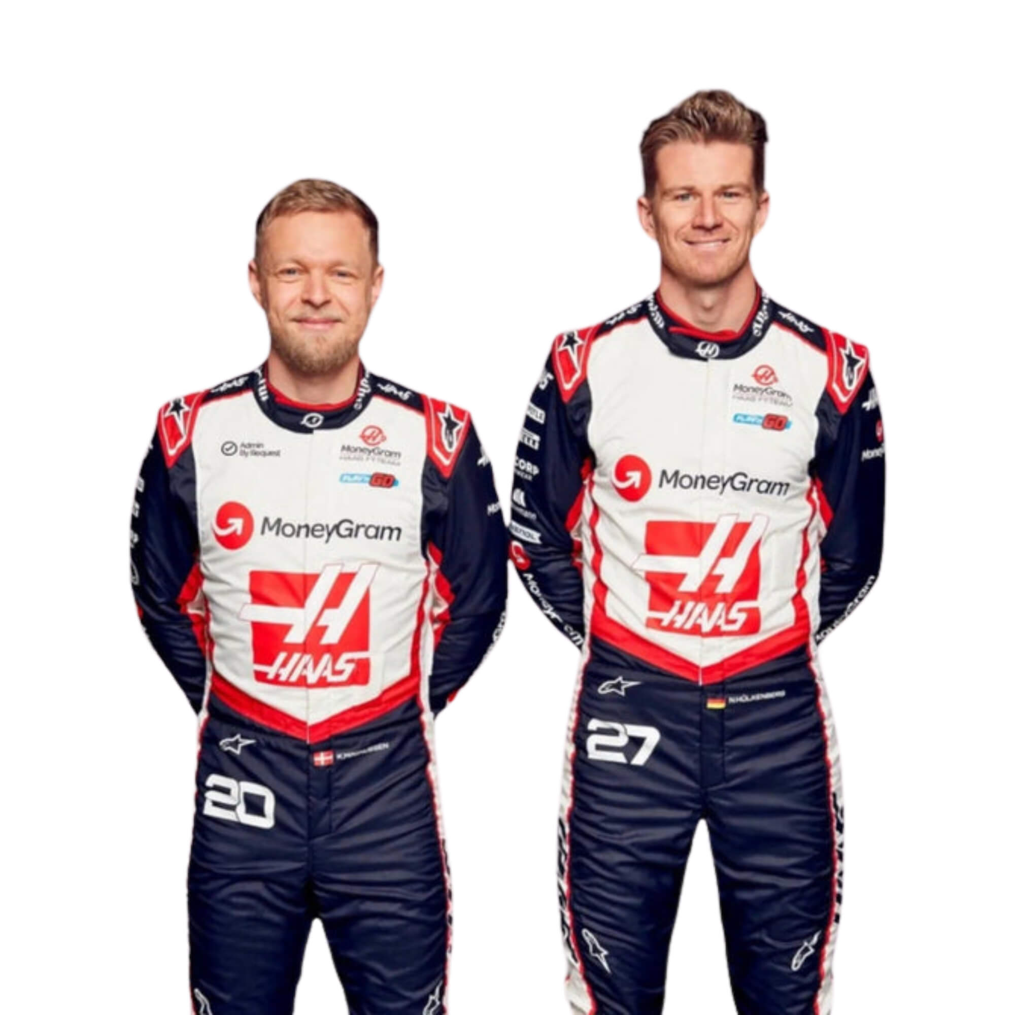 2024 Kevin Magnussen & Nico Hulkenberg Miami GP F1 Racing Suit - Best Race Wear