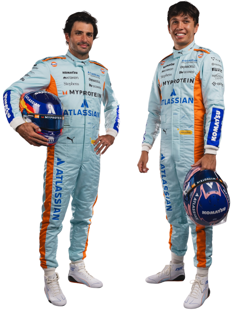 2025 Alex Albon & Carlos Sainz Jr Brazillian GP F1 Racing Suit - Bestracewear