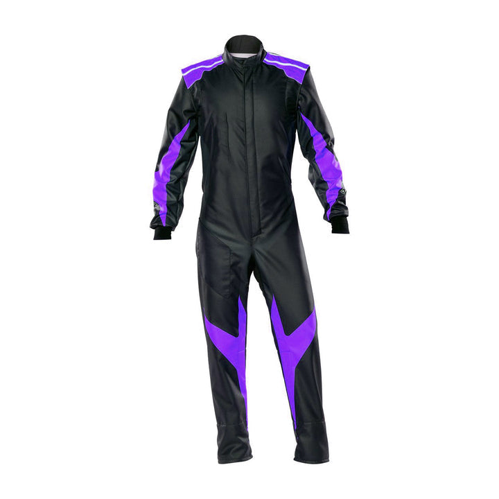 Black & Violet Go Kart Racing Suit - Best Race Wear