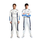 2024 F1 Racing Costume Worn by Alexander Albon & Logan Sargeant – 2024 Gulf Edition SpeedX Gear