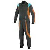 Black / Brown Go Kart Racing Suit - Bestracewear