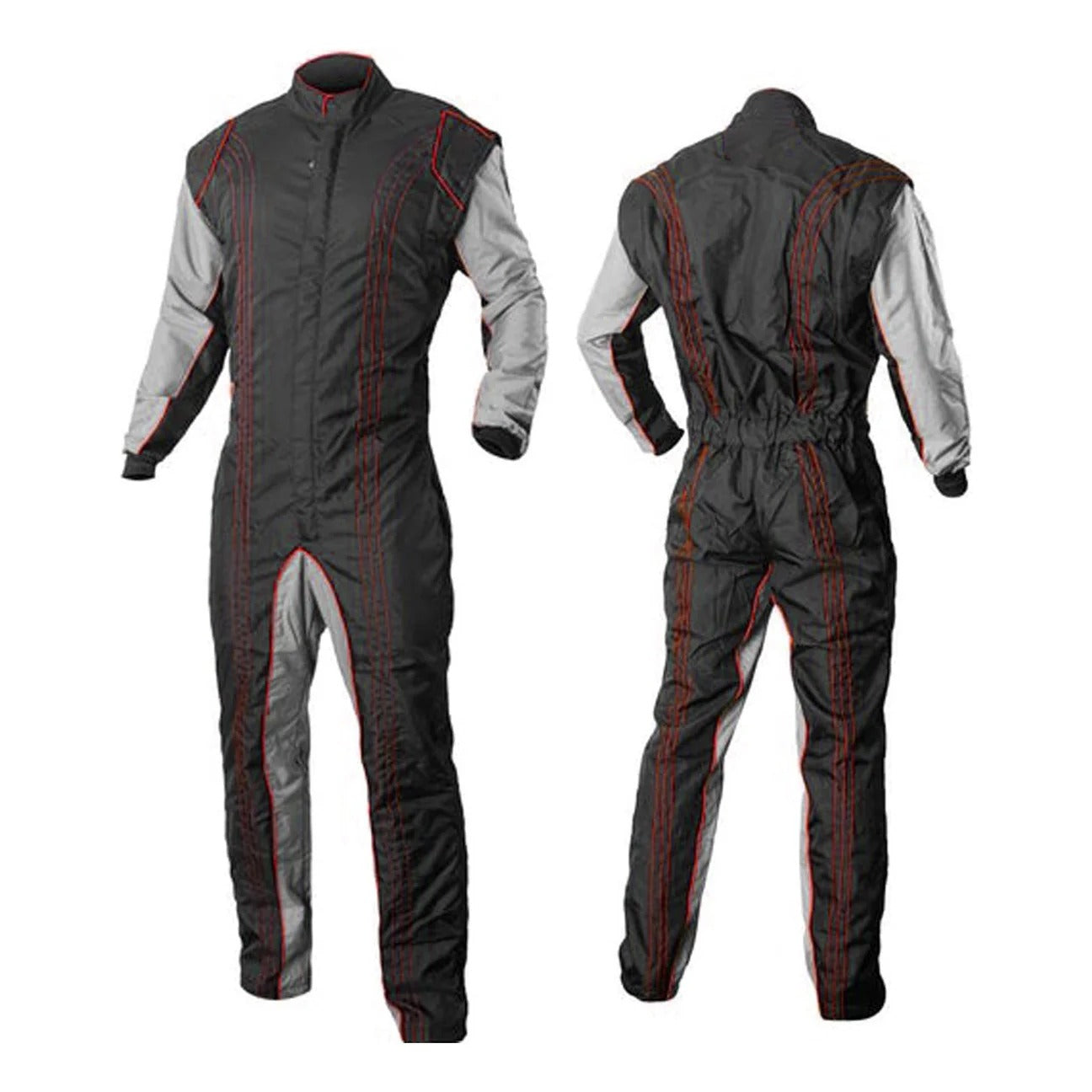 Black / Gray Go-Kart Racing Suit -Bestracewear