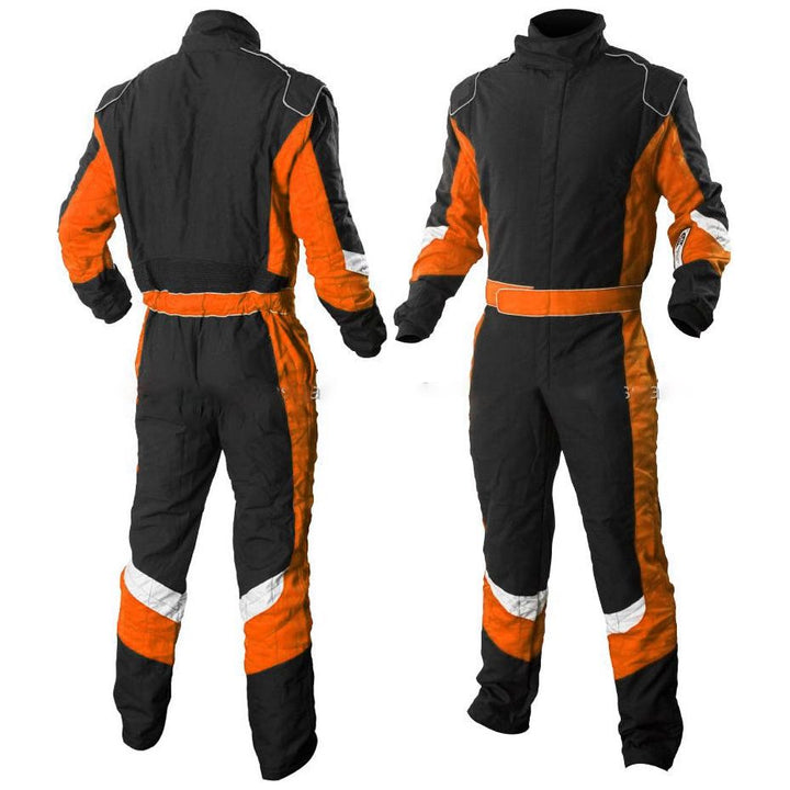Black / Orange Go Karting Suit - Bestracewear