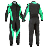 Black / Teal Go Karting Suit - Bestracewear