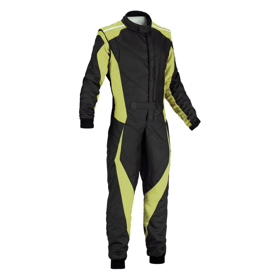 Black / Yellow Go Karting Suit - Bestracewear