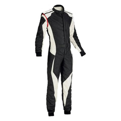 Black and White Go Karting Suit - Bestracewear
