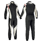 Black and White Go Karting Suit - Bestracewear