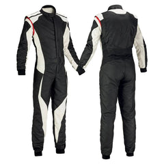 Black and White Go Karting Suit - Bestracewear