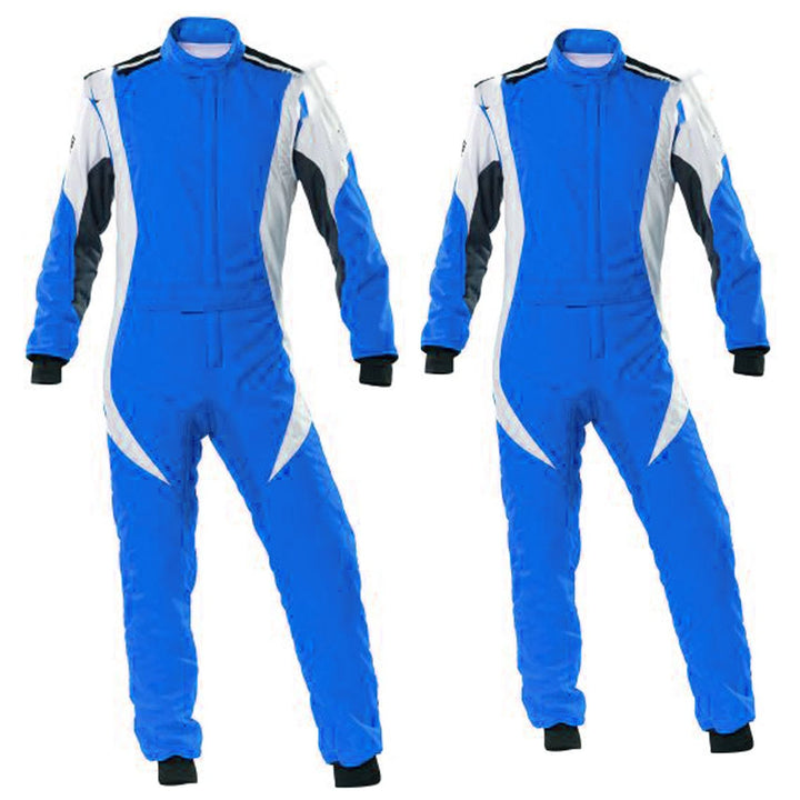 Blue / White Go Kart Racing Suit - Bestracewear