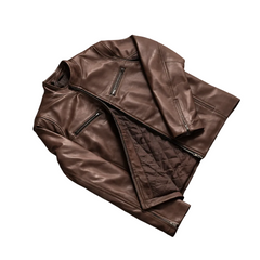 Brown Leather Jacket - Bestracewear