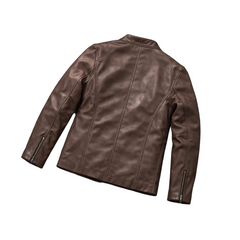 Brown Leather Jacket - Bestracewear