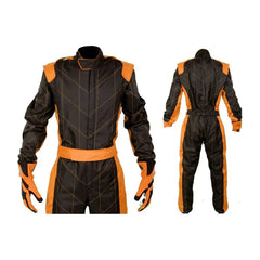 Brown and Orange Go Karting Racing Suit - Bestracewear