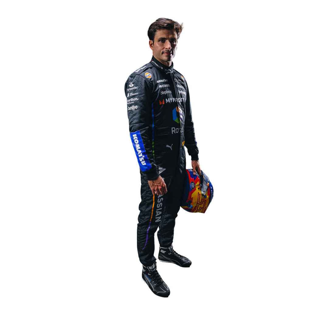 2025 Carlos Sainz Jr Las Vegas GP F1 Racing Suit - Bestracewear