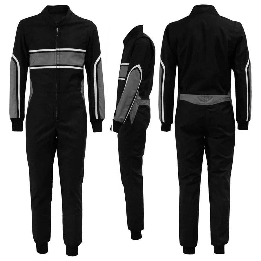 Custom Go Kart black Racing Suit Bestracewear
