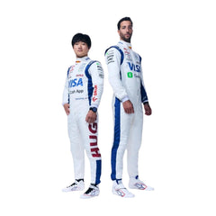 Front view of Formula 1 Racing Costume Yuki Tsunoda and Daniel Ricciardo AlphaTauri 2024-1295