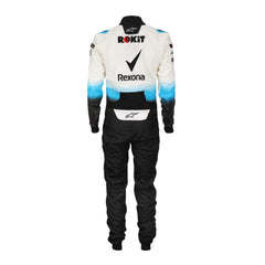 George Russell 2019 F1 suit – back view highlighting its race-inspired design, trending in the Formula 1 fan community.Bestracewear