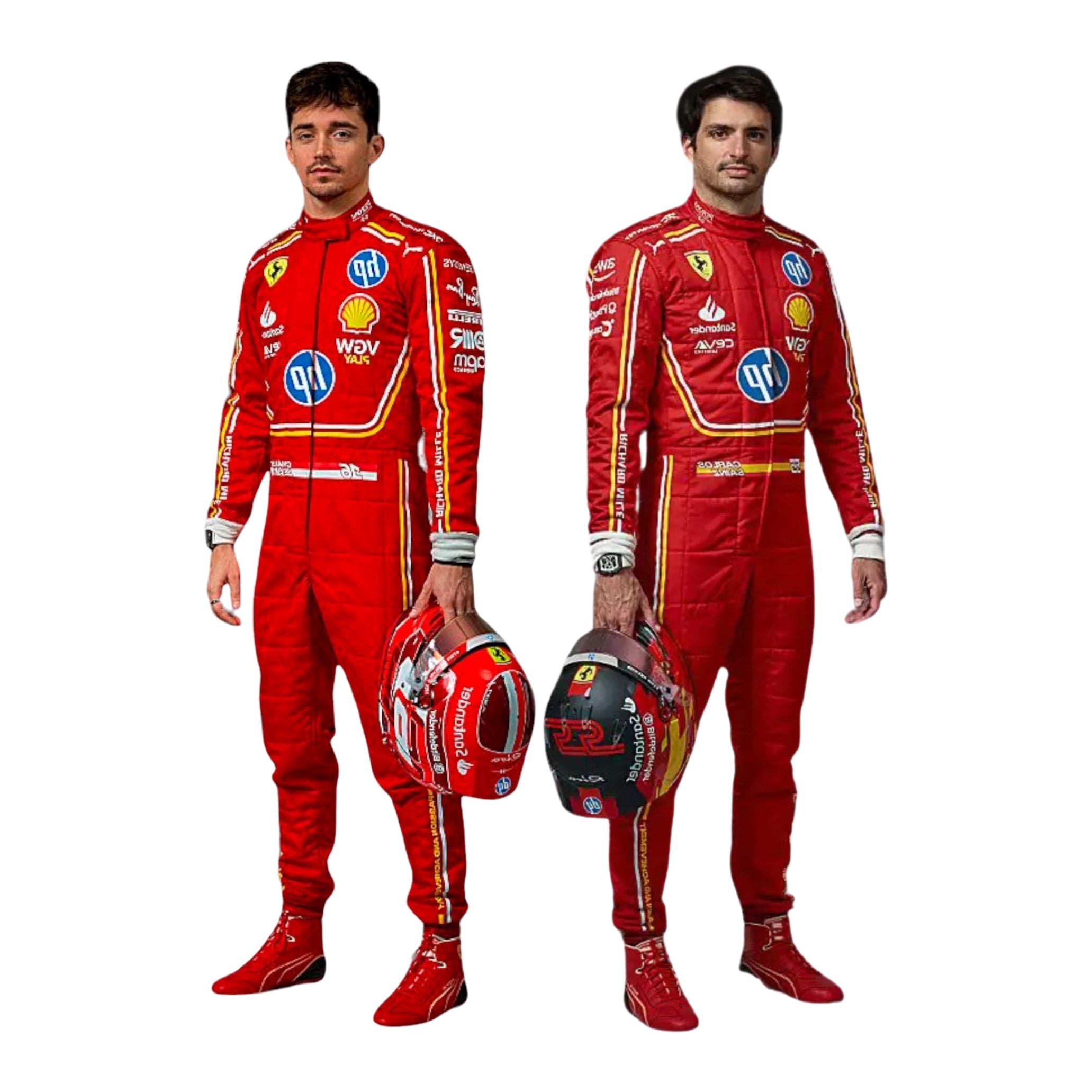 2024 Monaco GP F1 costume worn by Charles Leclerc and Carlos Sainz Jr- Bestracewear