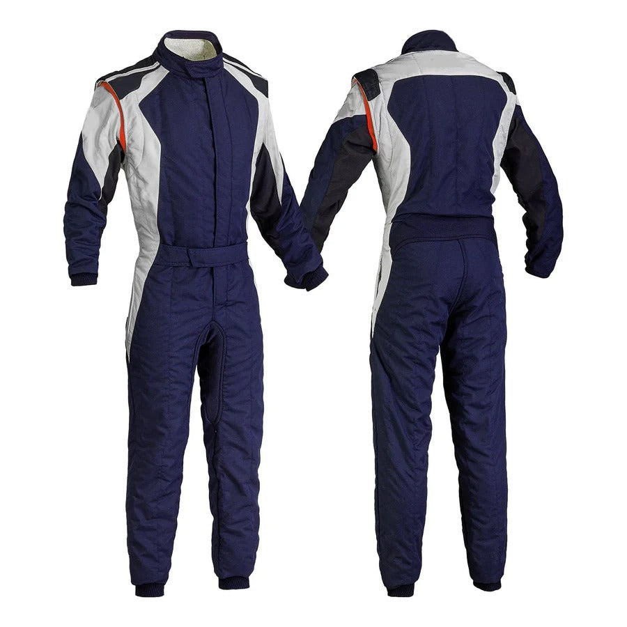 Navy / White Go Karting Suit - Bestracewear
