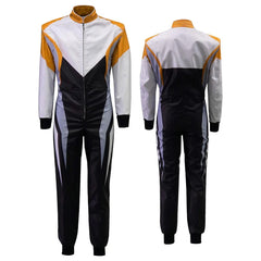 Black ,Chocolate and White Go Karting Suit - Bestracewear