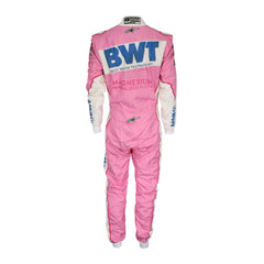 Back view of Lance Stroll’s 2020 F1 racing suit – clear details