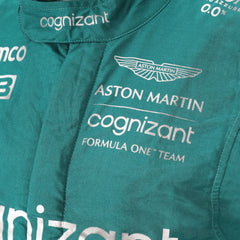 Close-up view of element of Lance Stroll 2022 Canadian GP racing suit
