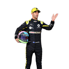Daniel Ricciardo 2019 F1 suit – front close up view featuring a sleek, modern design with bold race-inspired details-Bestracewear