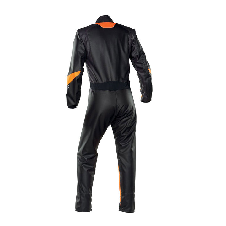 Plain Black/Orange Go Karting Suit - Bestracewear