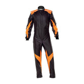 Plain Black/Orange Go Karting Suit - Bestracewear