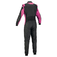 Plain Black & Pink Go Kart Racing Suit - Bestracewear