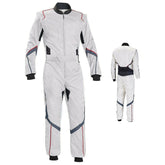 Plain White Go Kart Racing Suit - Bestracewear