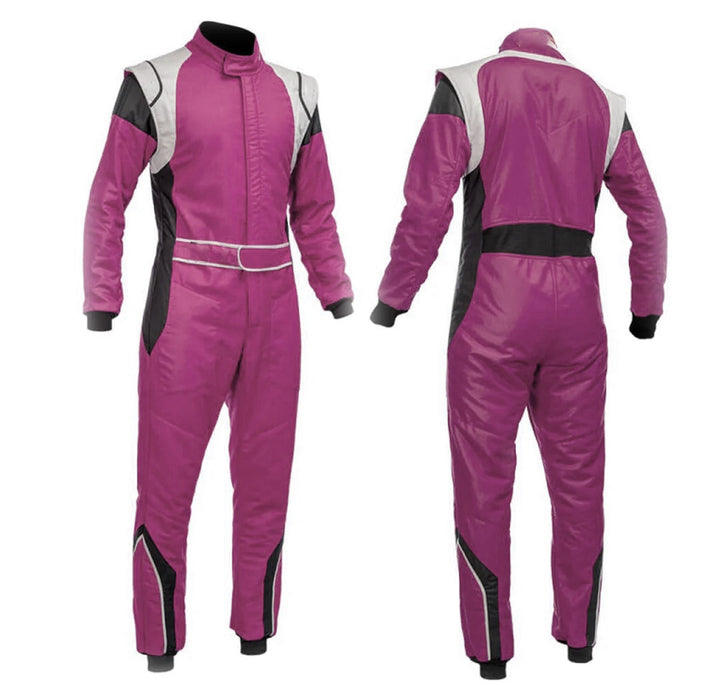 Purple White Go Kart Racing Suit - Bestracewear