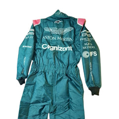 CLose Up Back view of Sebastian Vettel 2021 F1 suit