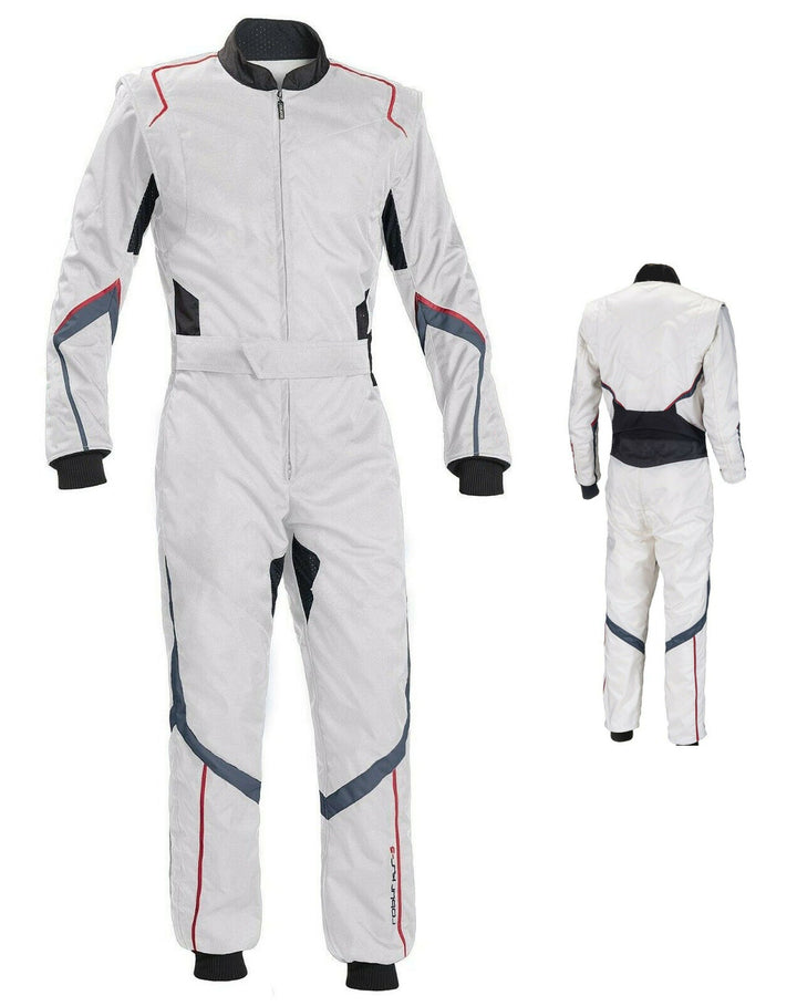 White Go Kart Racing Suit Bestracewear
