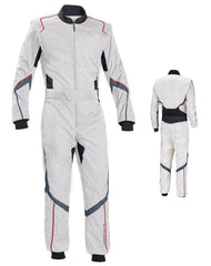 White Go Kart Racing Suit Bestracewear
