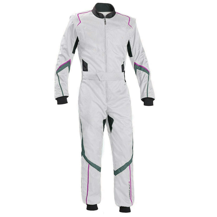 White Karting Driver Racewear SpeedX Gear