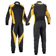 Black & Gold Go Kart Racing Suit - Best Race Wear