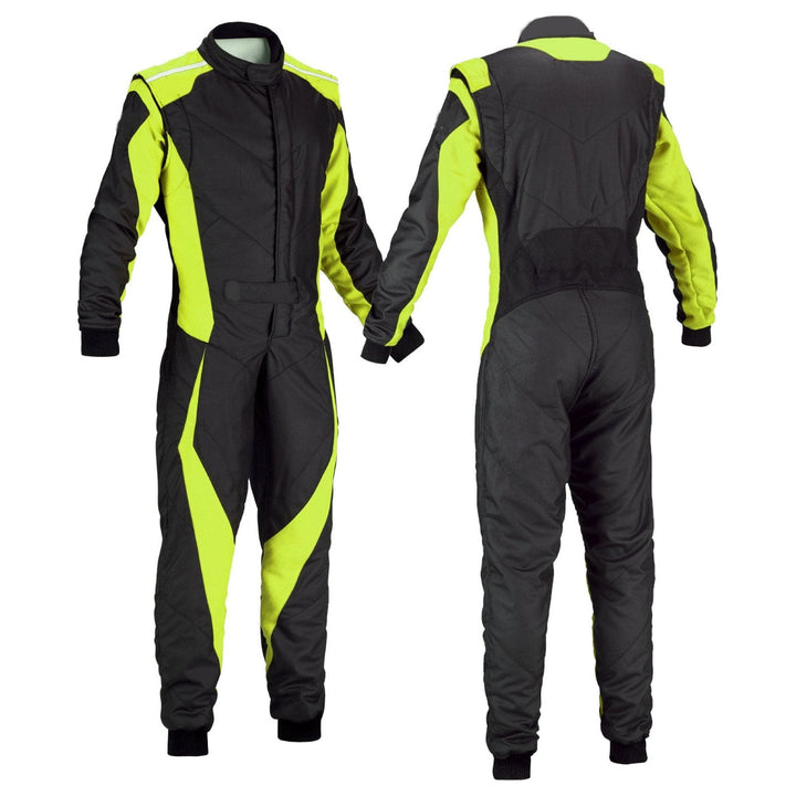 Black & Green Go Kart Racing Suit - Best Race Wear