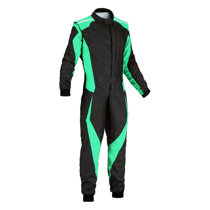 Black & Green Go Kart Racing Suit - Best Race Wear