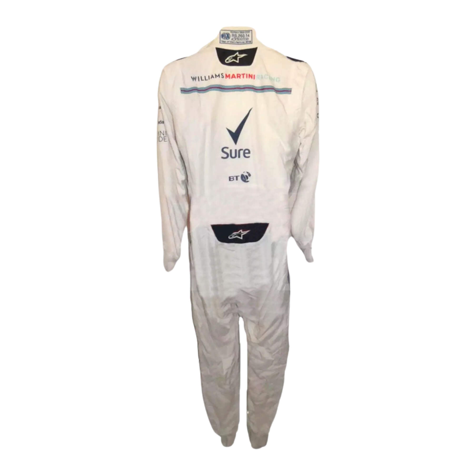 Lance Stroll 2018 F1 suit – back view with dynamic styling and professional finish-Bestracewear