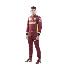 Front view of  2020 Charles Leclerc 1000 GP F1 Racing Suit - bestracewear