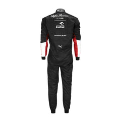 Back view of 2020 Valtteri Bottas F1 Racing Suit – clean and modern design with bold race-day styling, admired by Formula 1 fans and collectors. bestracewear