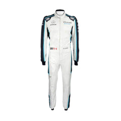 2021 Nicholas Latifi F1 Racing Suit-BestracewearFront View, Navy and White Design, Race-Ready Stitching