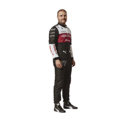 2022 Valtteri Bottas F1 Racing Suit Front View, Sleek Design, Full Zipper, Sponsor Logos-Bestracewear