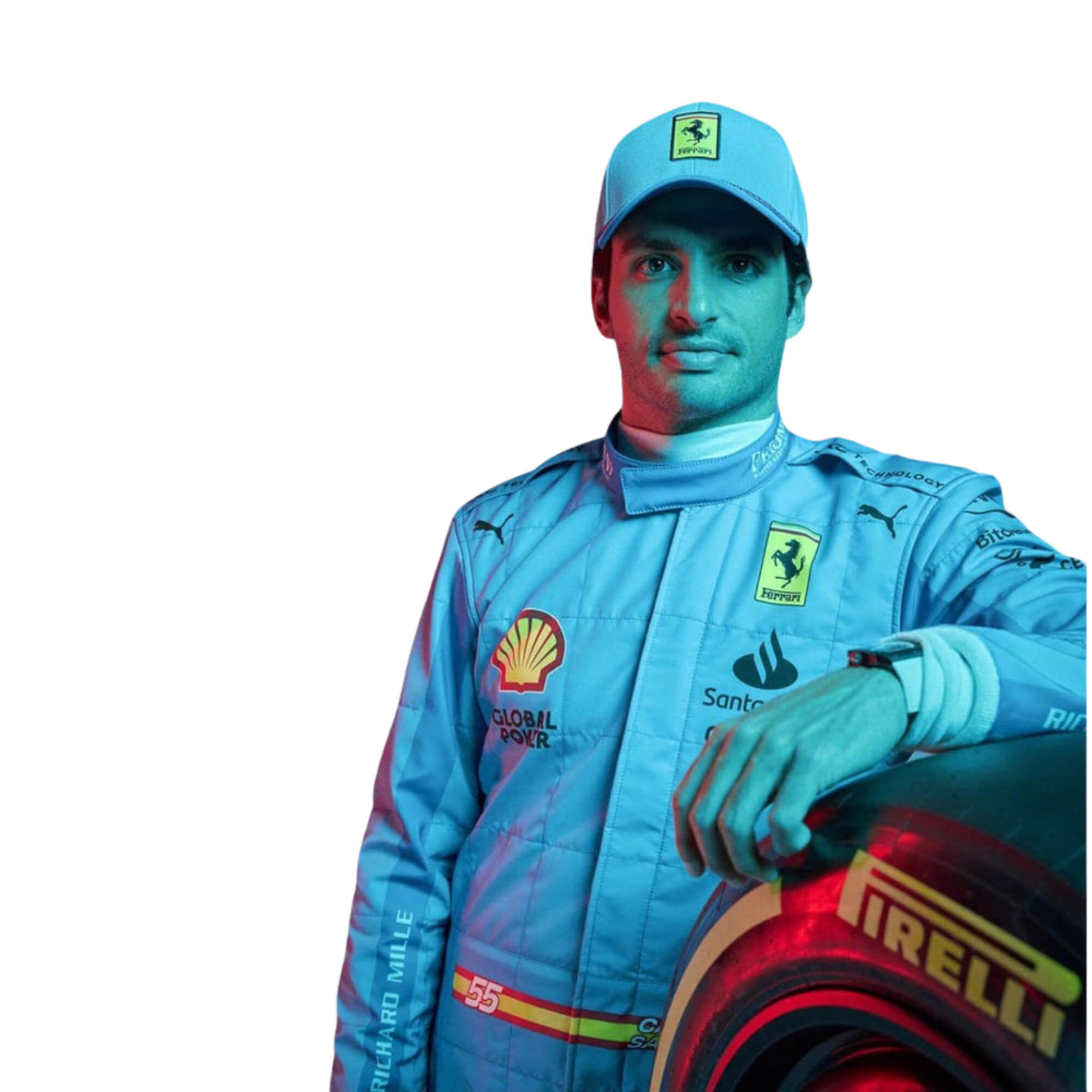 2024 Carlos Sainz Miami GP F1 Racing Suit - Best Race Wear